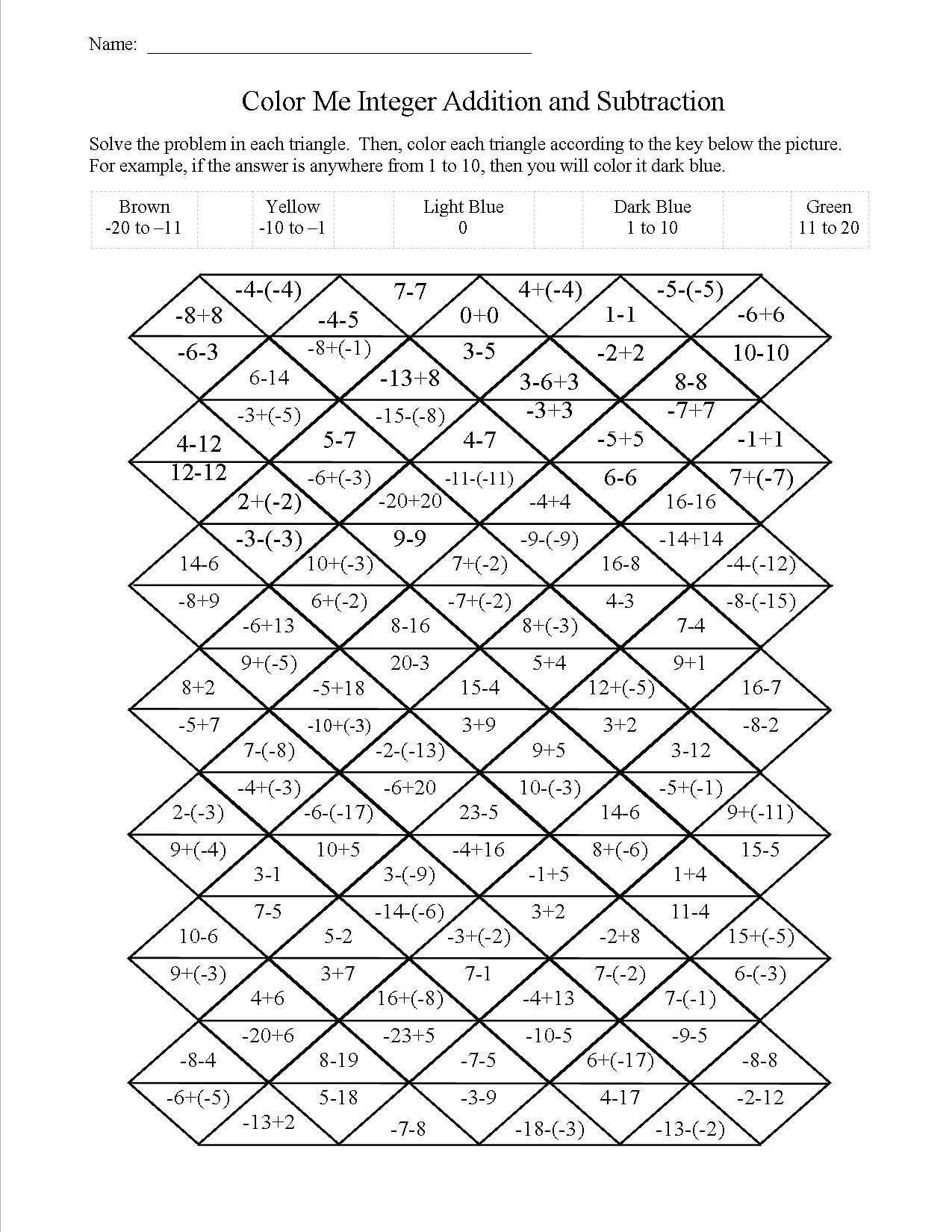 60+ Worksheets For Middle School 55