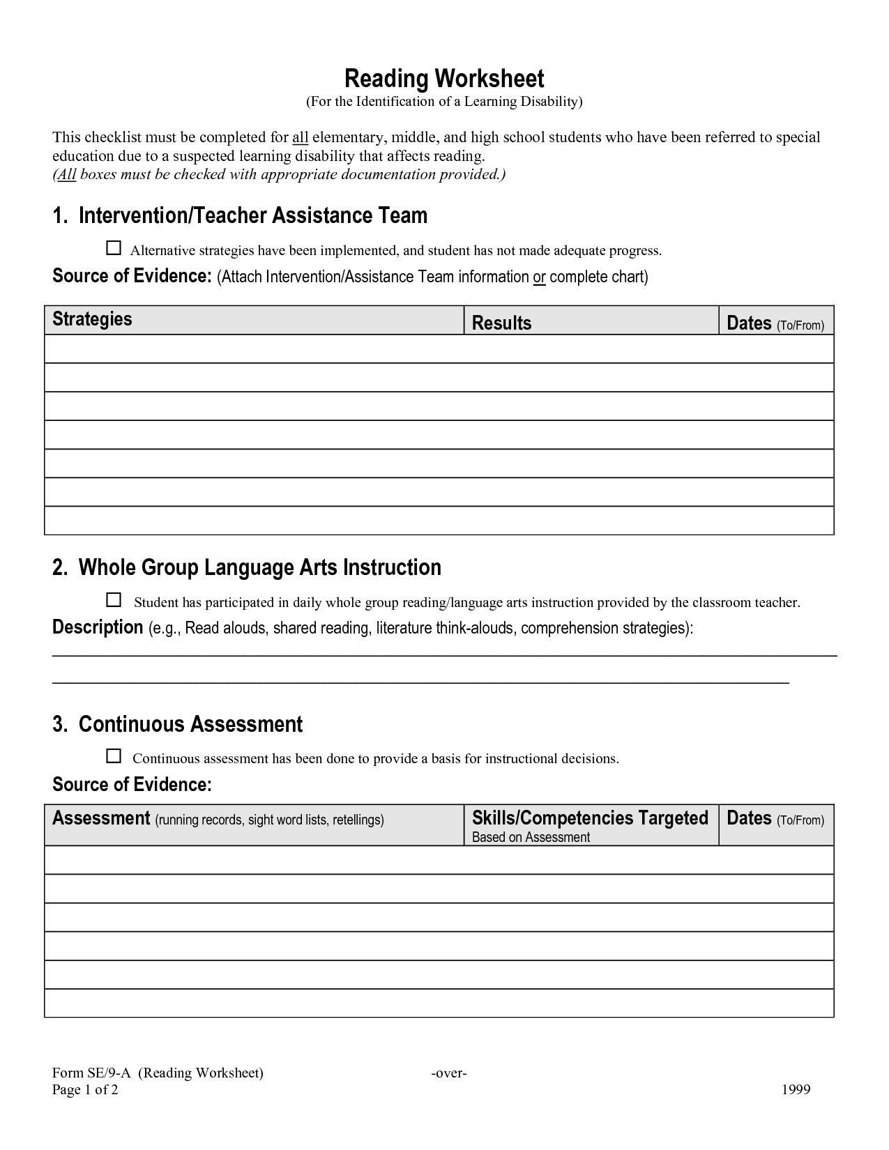 60+ Worksheets For Middle School 96