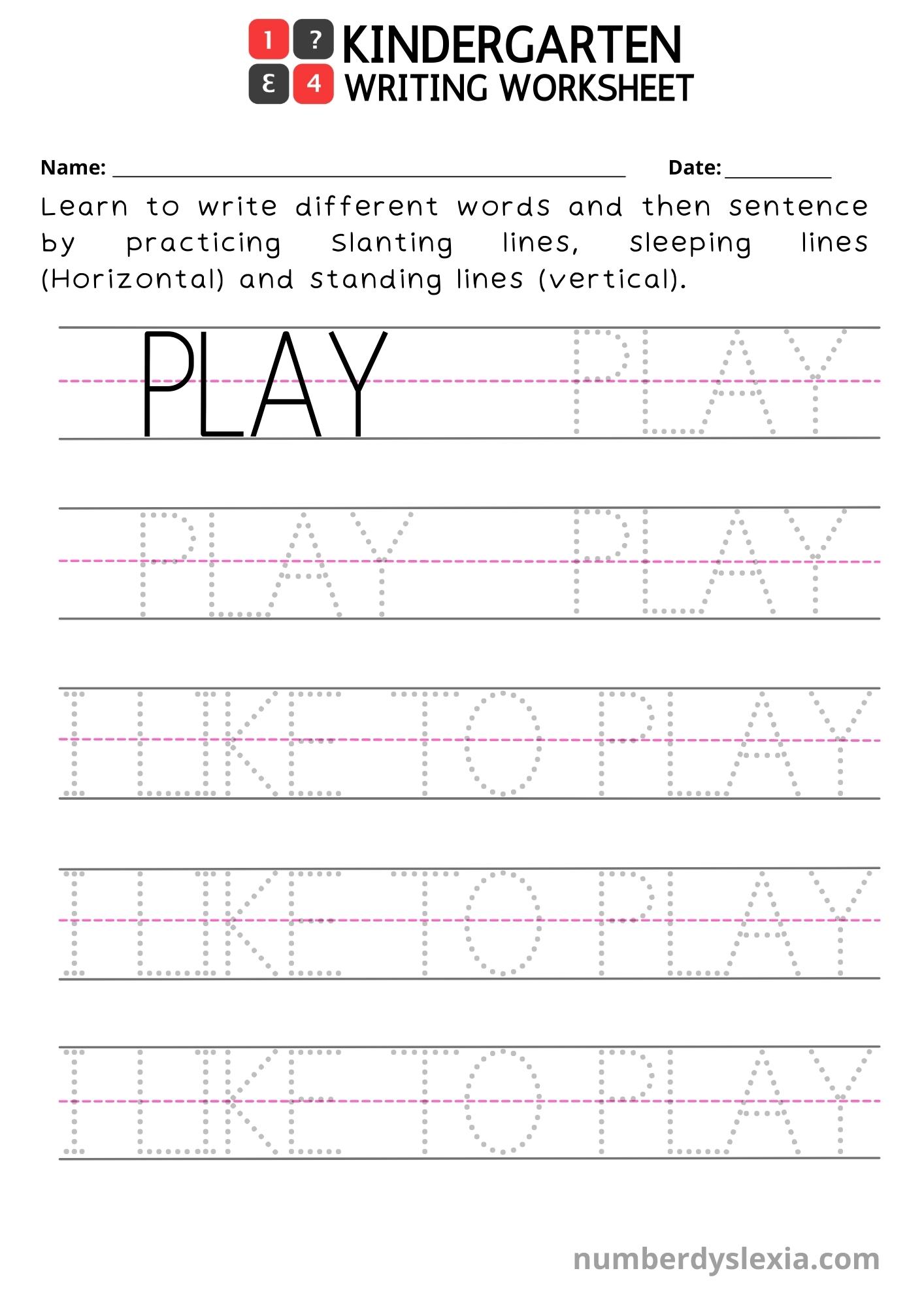 78 Worksheet For Kindergarten Pdf 4