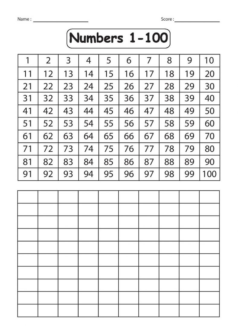 Best Worksheet With Numbers 1-100 22