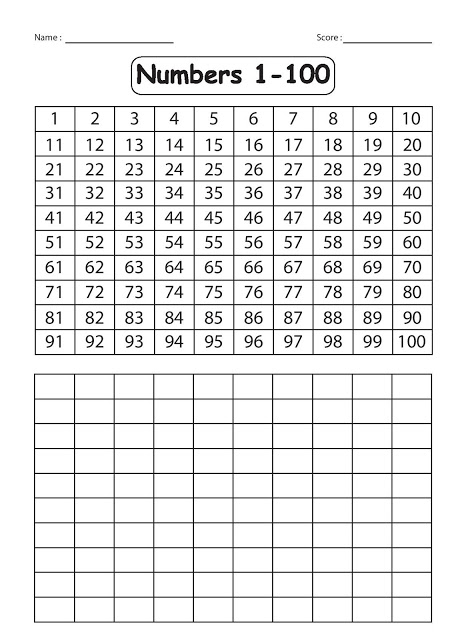 Best Worksheet With Numbers 1-100 50