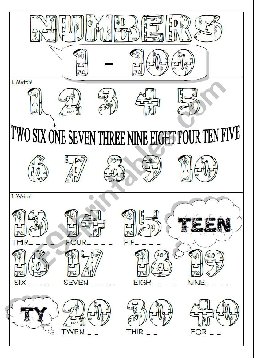 Best Worksheet With Numbers 1-100 8