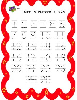 Blank 80+ Writing Numbers 1-25 Worksheet 12