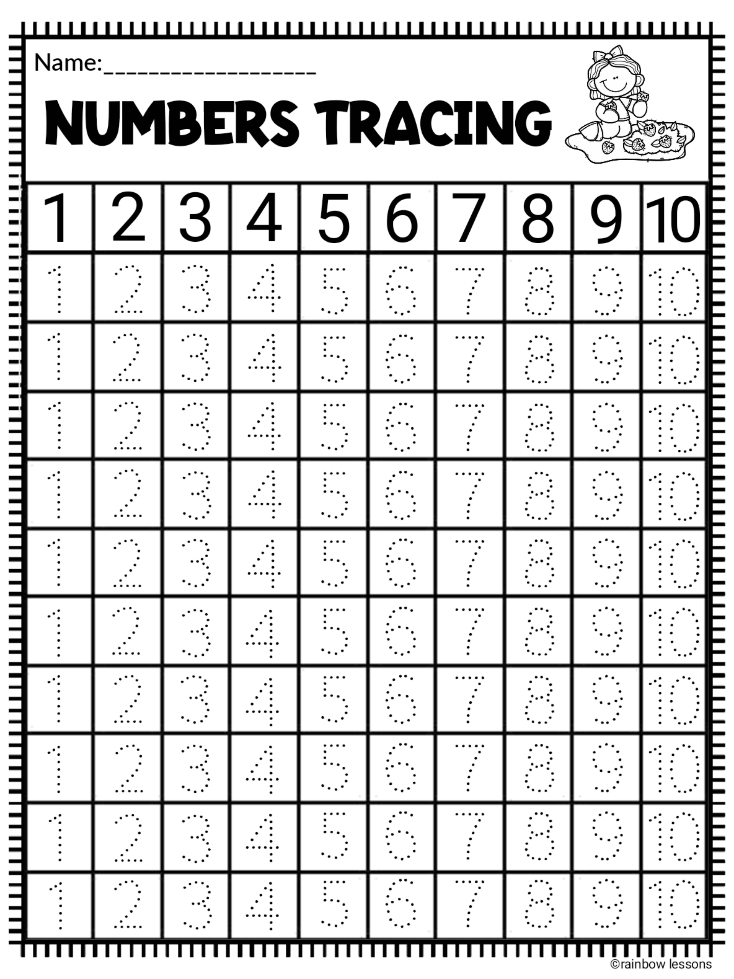 Blank 80+ Writing Numbers 1-25 Worksheet 18