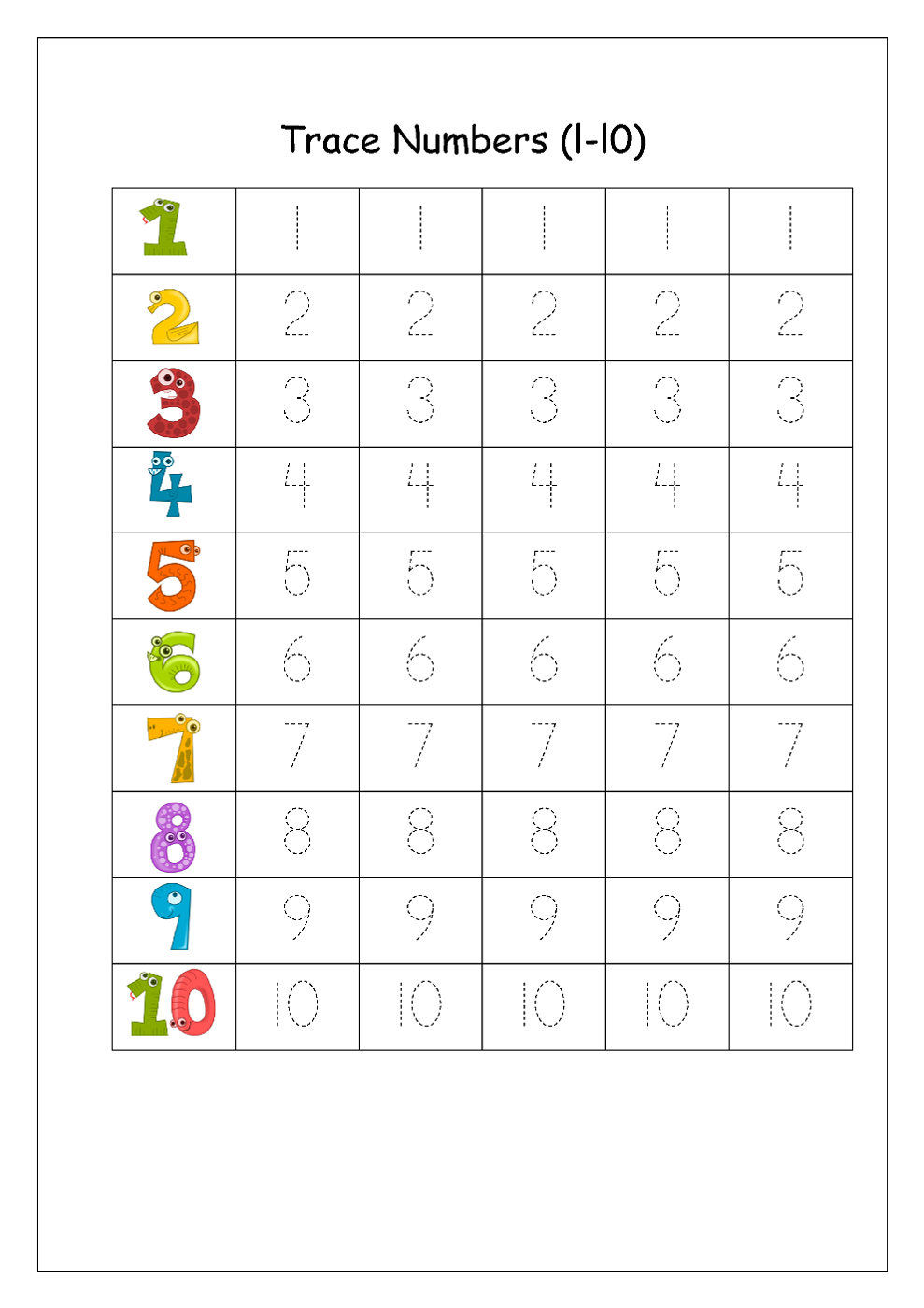 Blank 80+ Writing Numbers 1-25 Worksheet 23