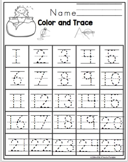 Blank 80+ Writing Numbers 1-25 Worksheet 24