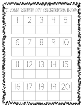 Blank 80+ Writing Numbers 1-25 Worksheet 26