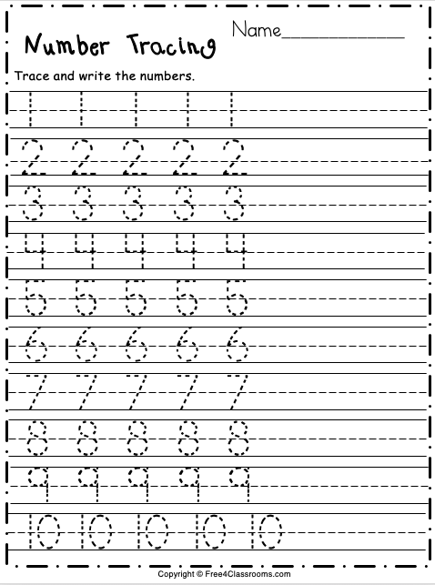 Blank 80+ Writing Numbers 1-25 Worksheet 30