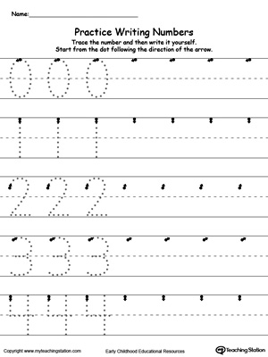 Blank 80+ Writing Numbers 1-25 Worksheet 38