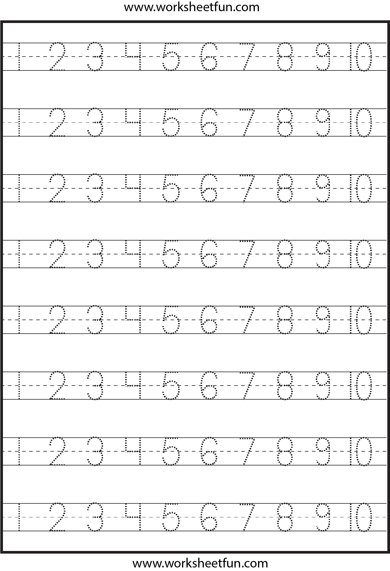 Blank 80+ Writing Numbers 1-25 Worksheet 66