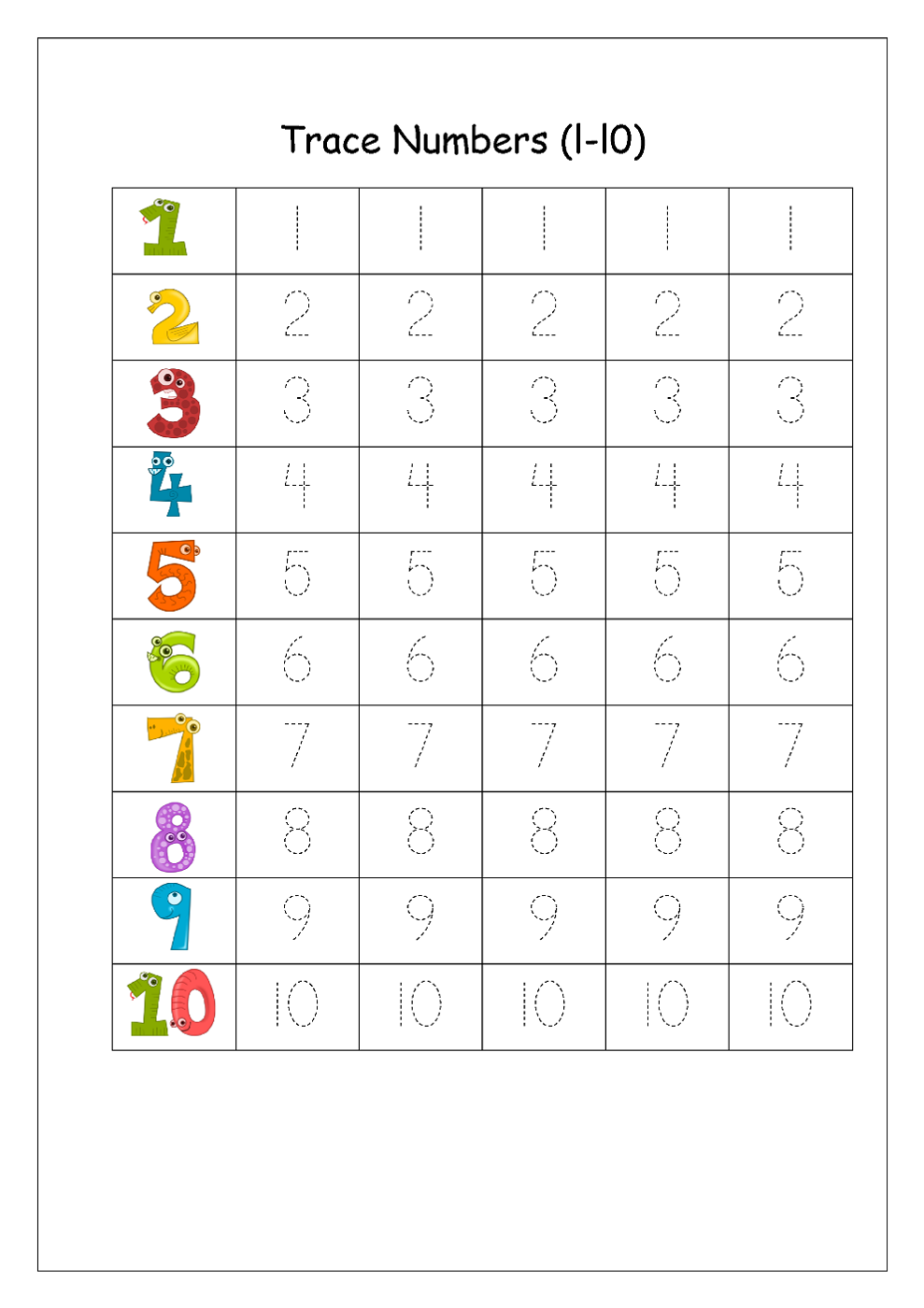 Blank 80+ Writing Numbers 1-25 Worksheet 85