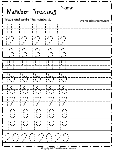 Blank 80+ Writing Numbers 1-25 Worksheet 91