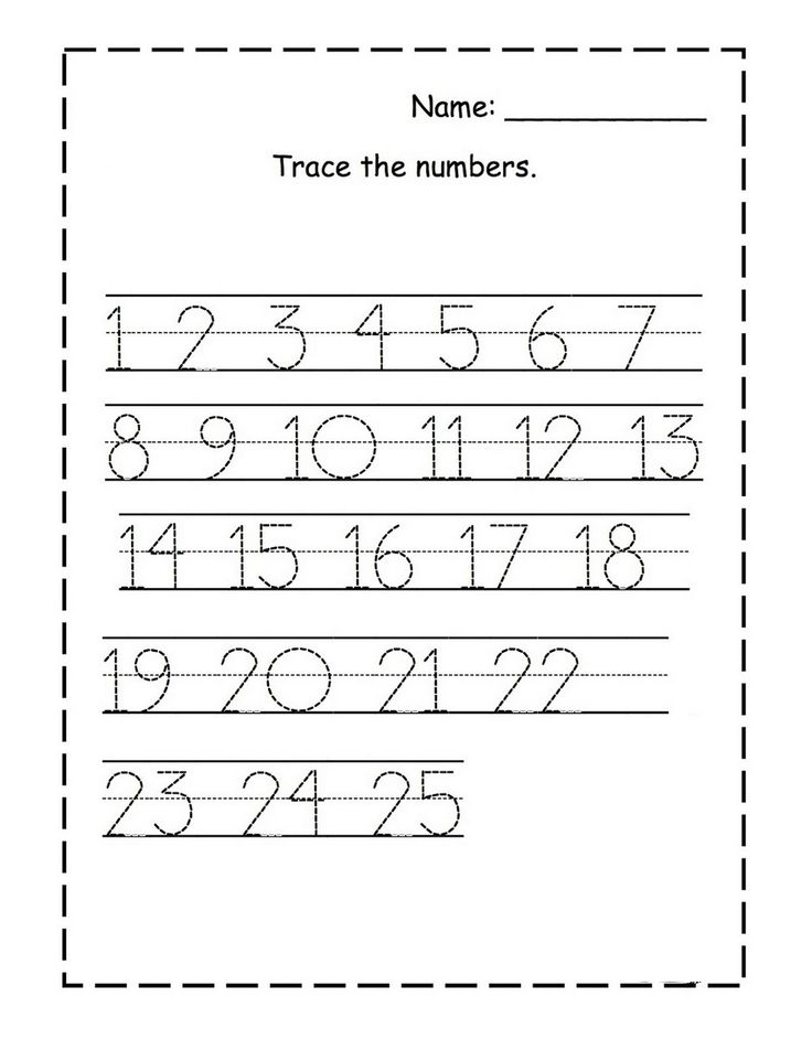 Blank 80+ Writing Numbers 1-25 Worksheet 99