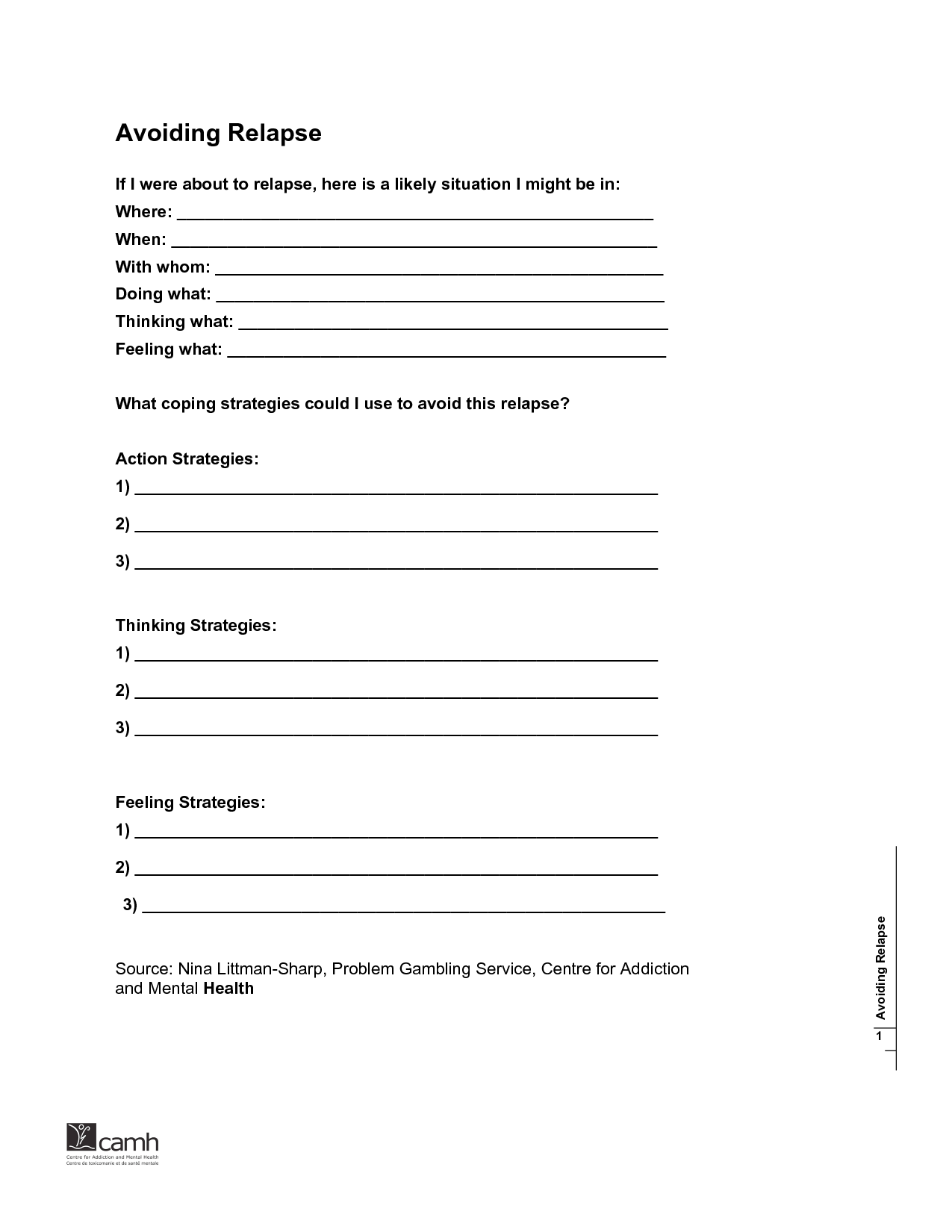 Interactive 60+ Worksheets For Substance Abuse 42