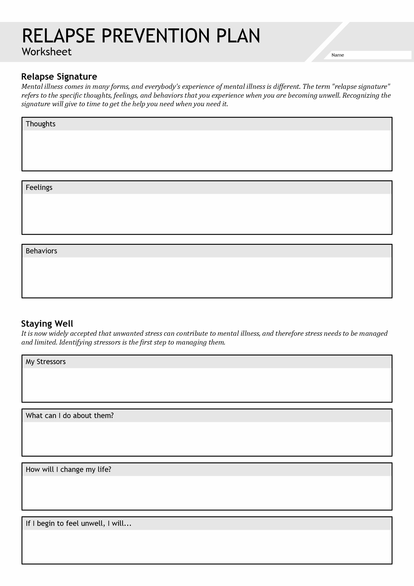 Interactive 60+ Worksheets For Substance Abuse 48