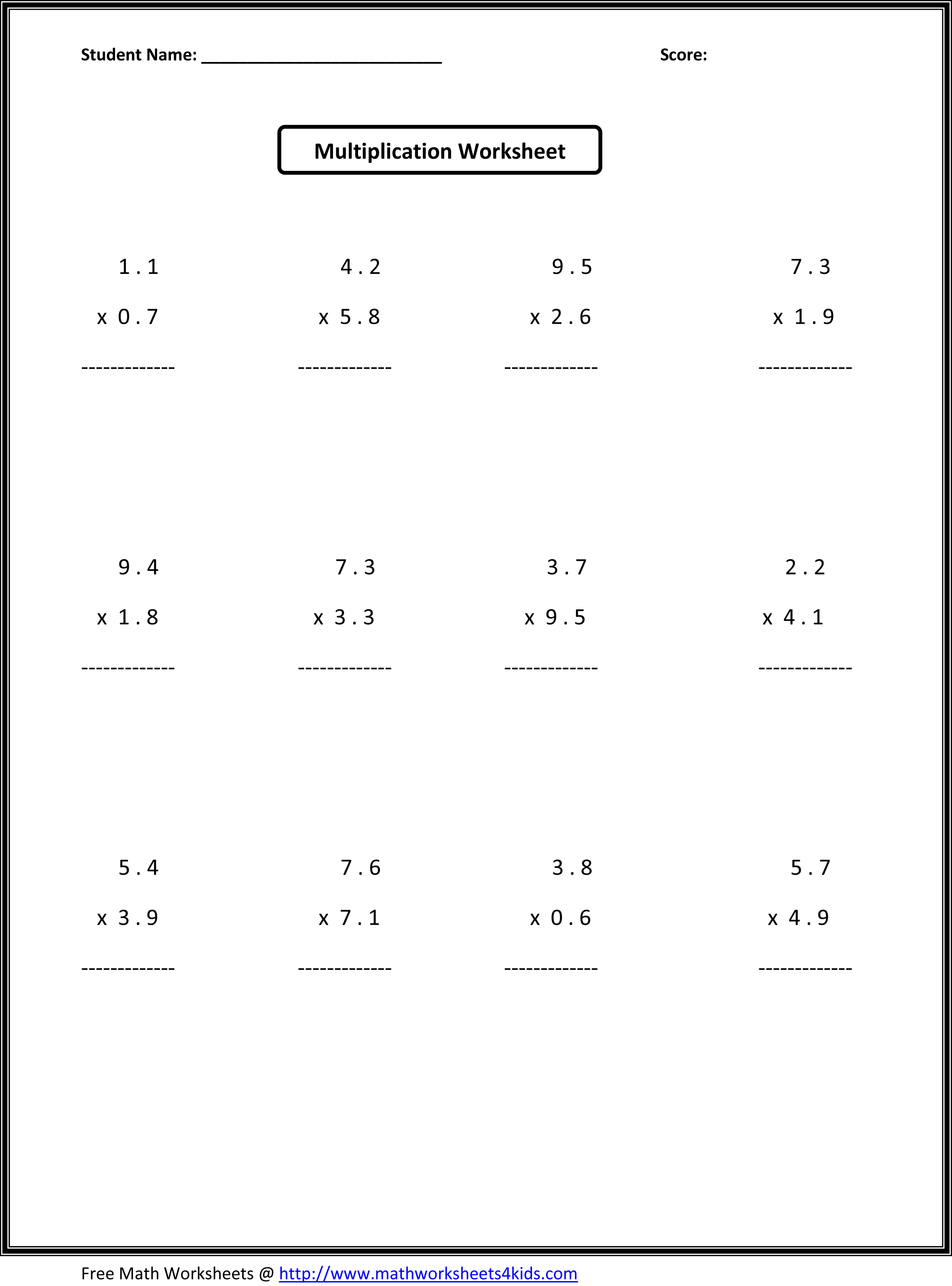 Interactive Worksheets For Sixth Graders 14