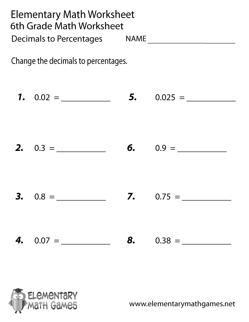 Interactive Worksheets For Sixth Graders 43