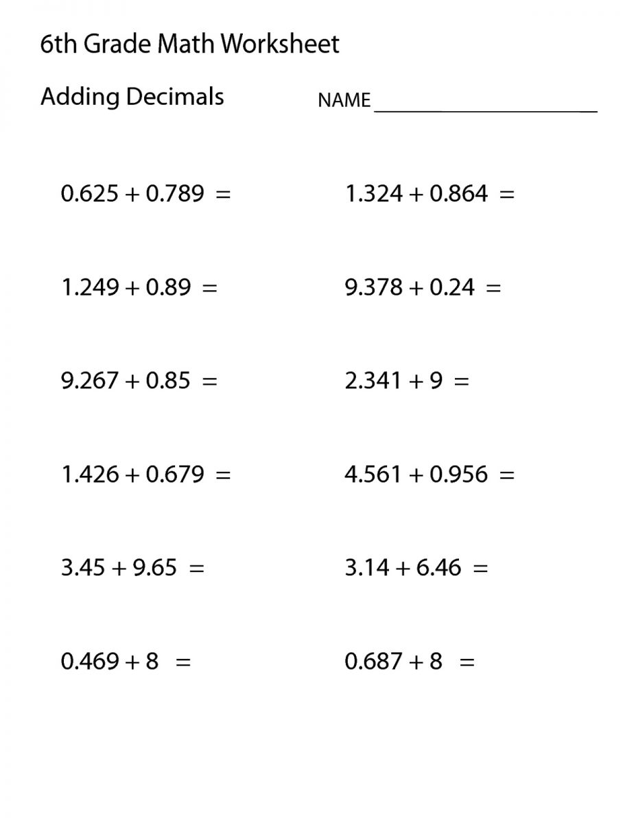 Interactive Worksheets For Sixth Graders 51