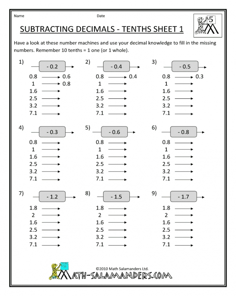 Interactive Worksheets For Sixth Graders 52