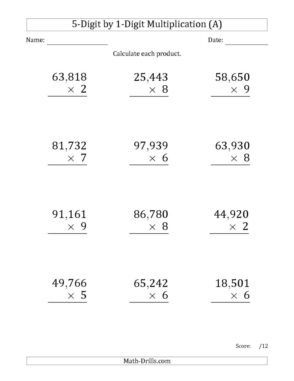 Interactive Worksheets For Sixth Graders 67