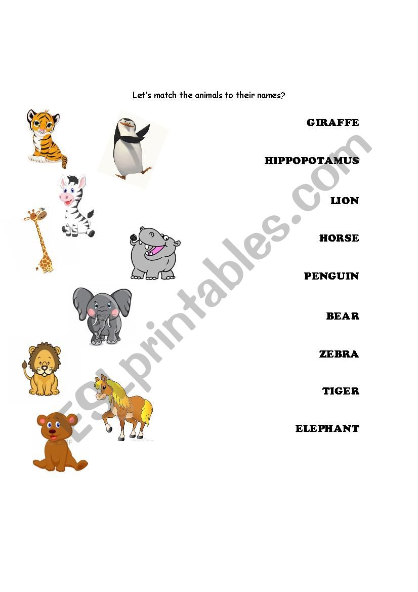 Printable Zoo Animals Worksheets Pdf 100