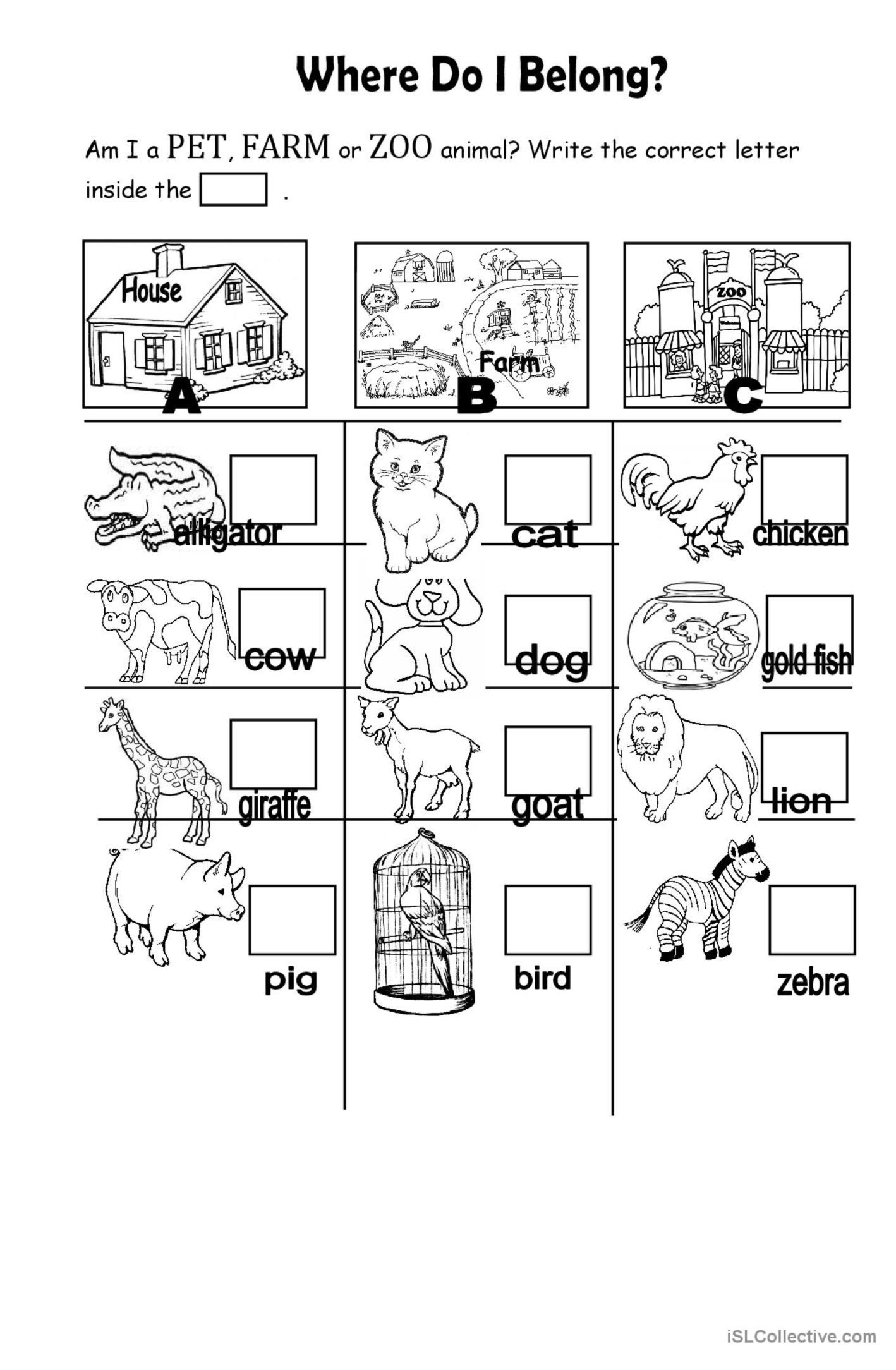 Printable Zoo Animals Worksheets Pdf 31