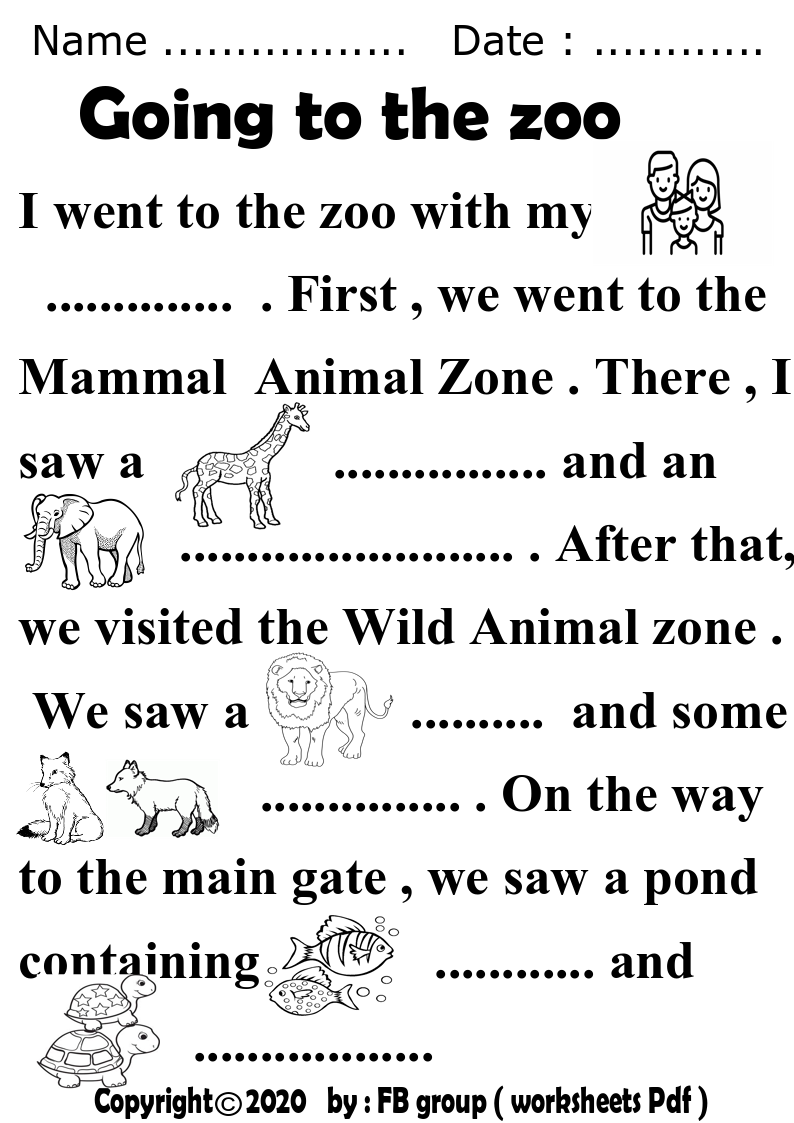 Printable Zoo Animals Worksheets Pdf 46