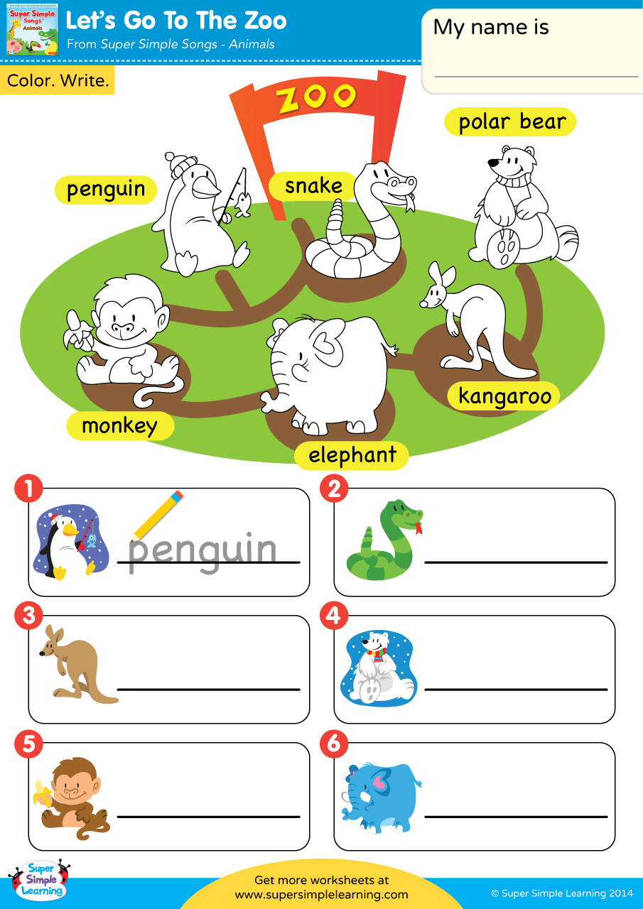 Printable Zoo Animals Worksheets Pdf 69