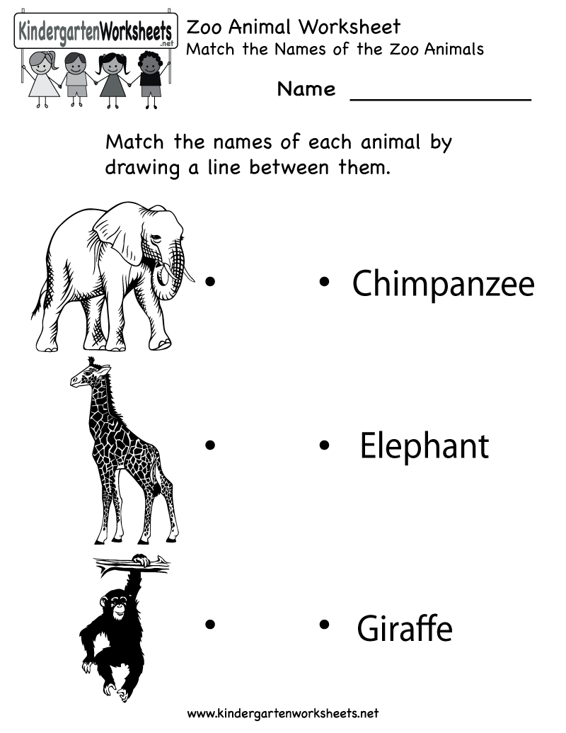 Printable Zoo Animals Worksheets Pdf 82