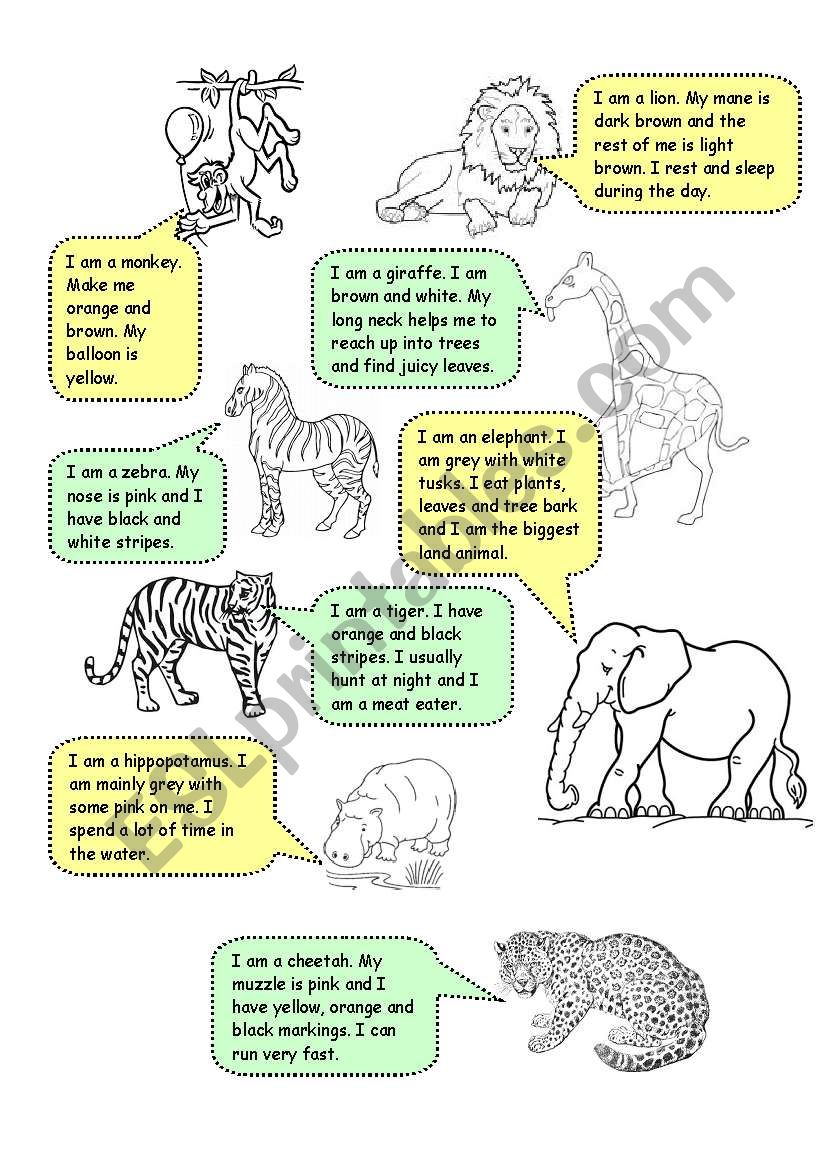 Printable Zoo Animals Worksheets Pdf 86