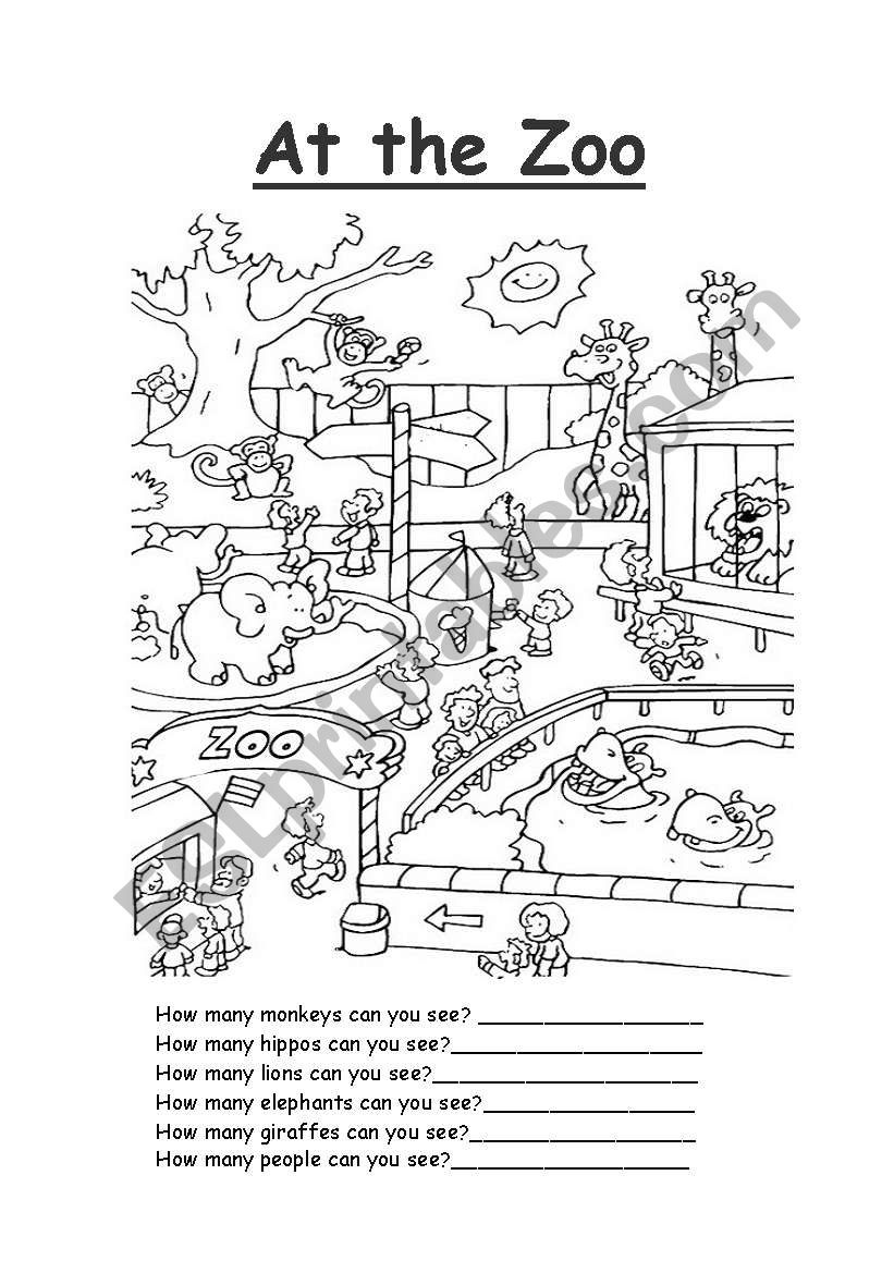 Printable Zoo Worksheets For Preschool 10