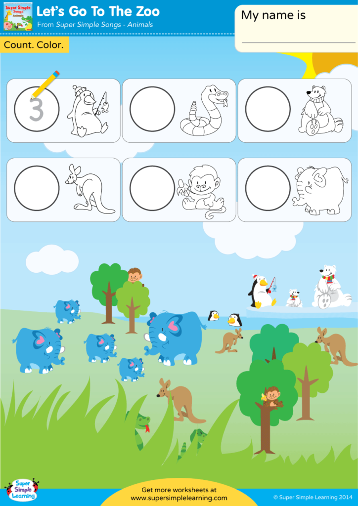 Printable Zoo Worksheets For Preschool 11