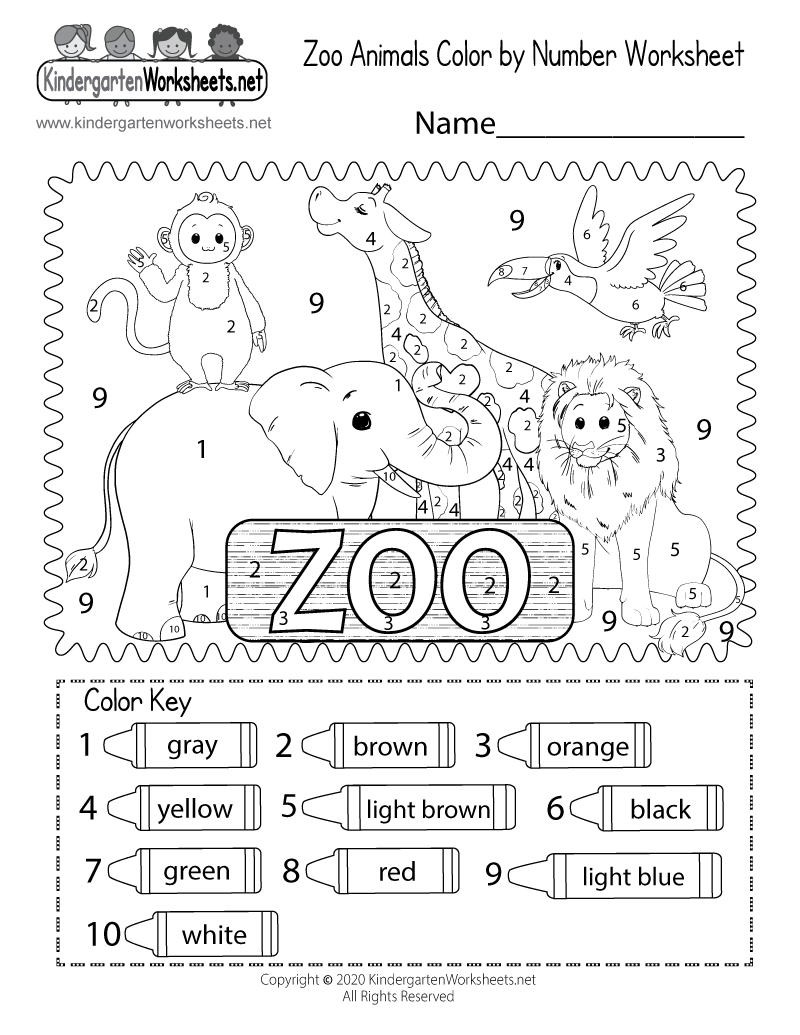 Printable Zoo Worksheets For Preschool 2