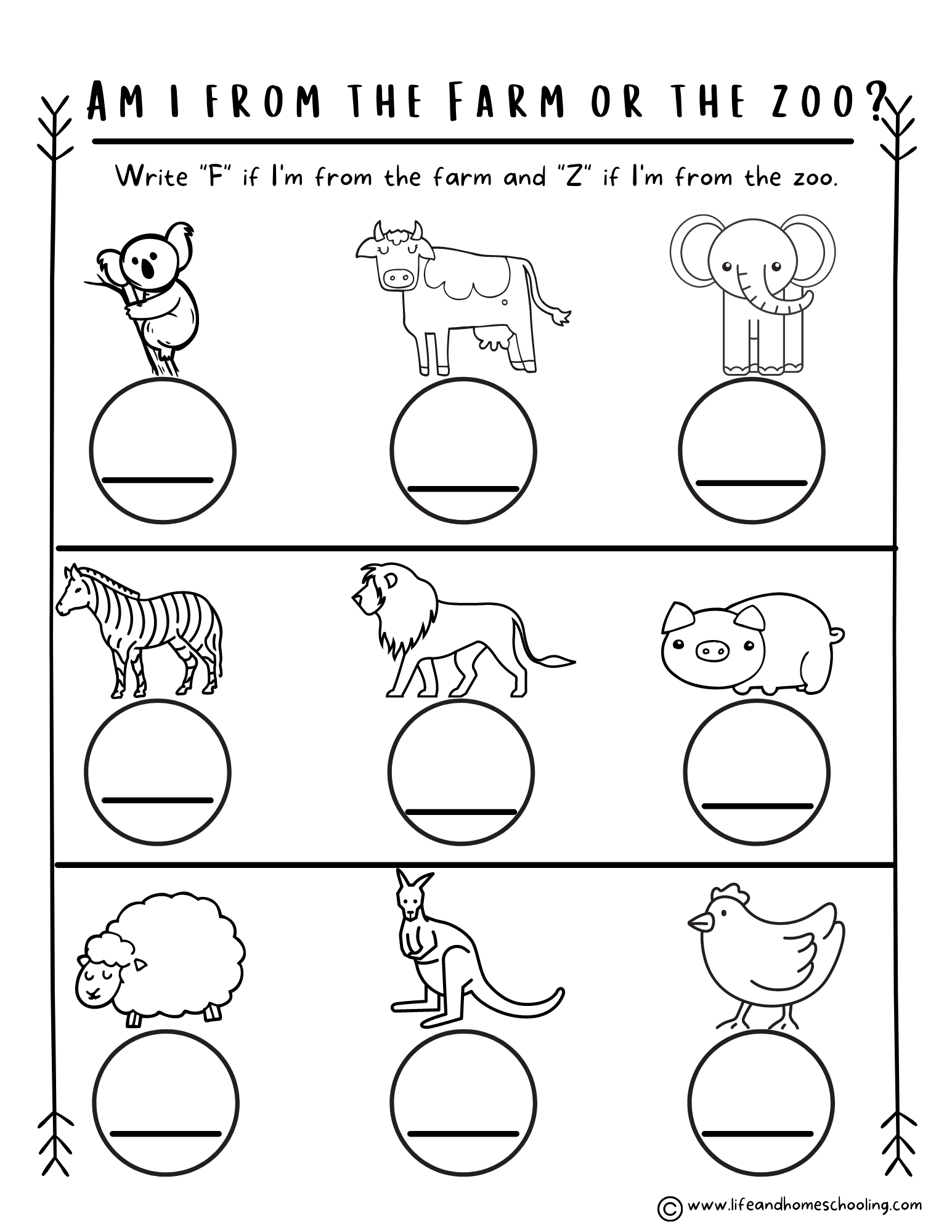 Printable Zoo Worksheets For Preschool 33