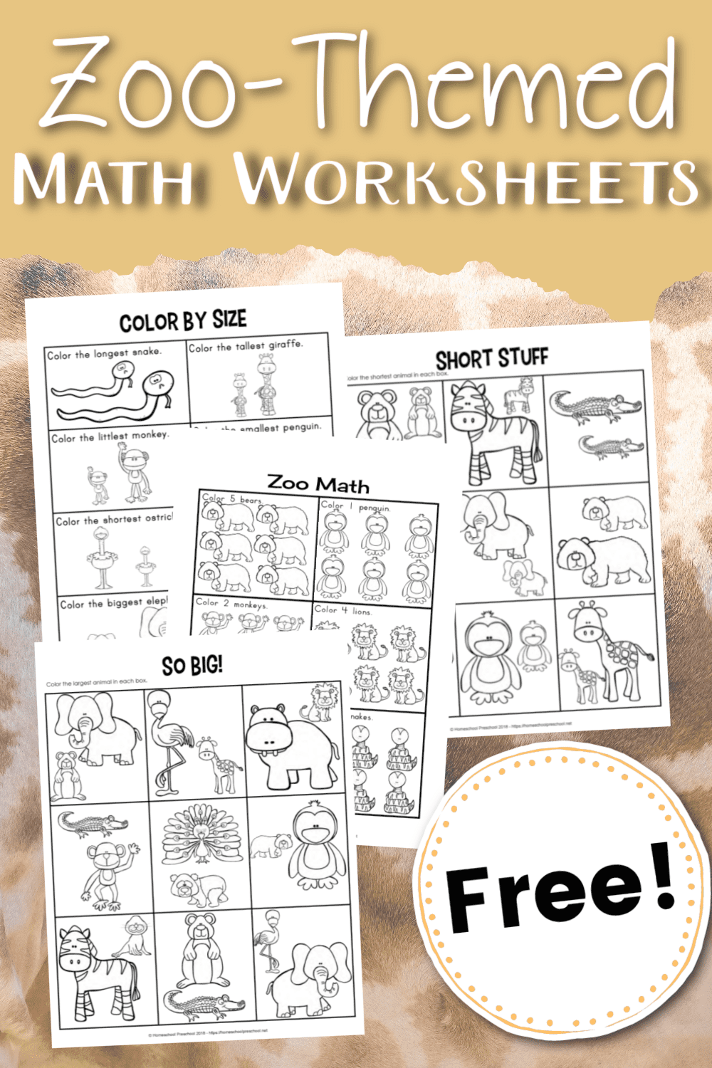 Printable Zoo Worksheets For Preschool 34