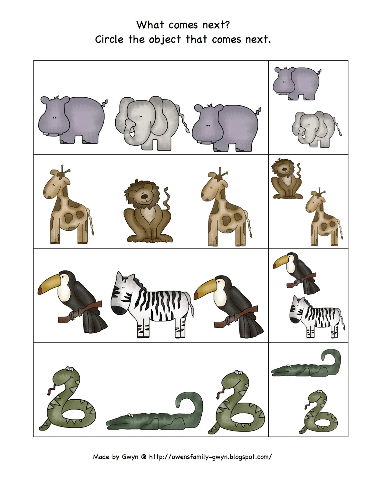 Printable Zoo Worksheets For Preschool 59