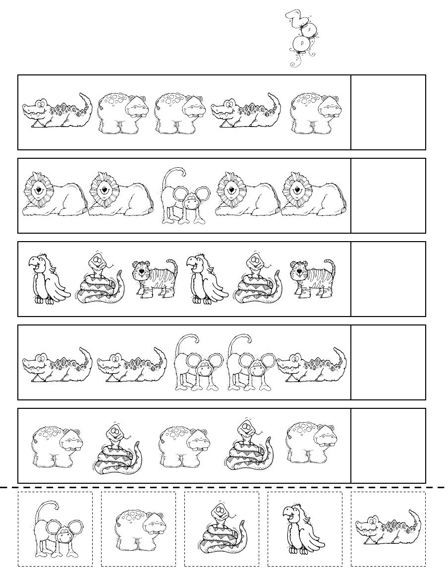 Printable Zoo Worksheets For Preschool 75