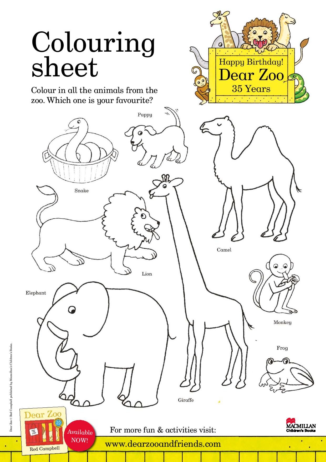 Printable Zoo Worksheets For Preschool 77