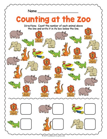 Printable Zoo Worksheets For Preschool 79