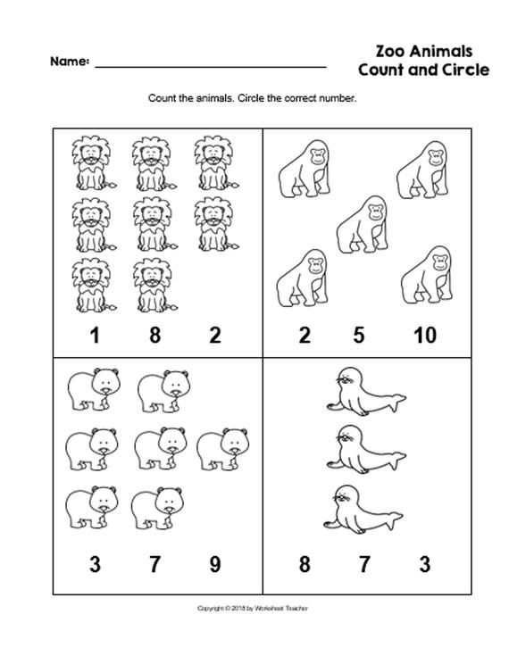 Printable Zoo Worksheets For Preschool 83