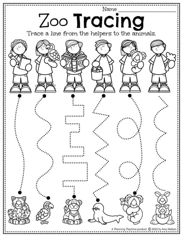 Printable Zoo Worksheets For Preschool 86