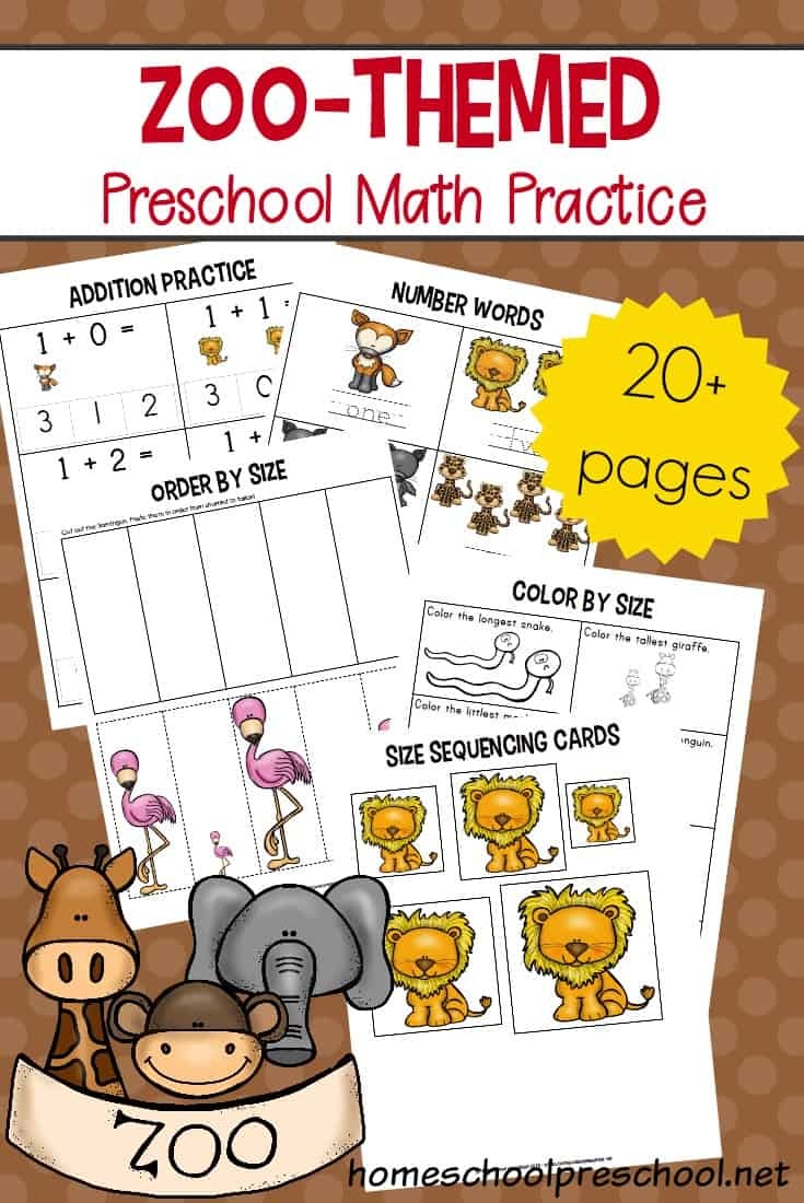 Printable Zoo Worksheets For Preschool 90