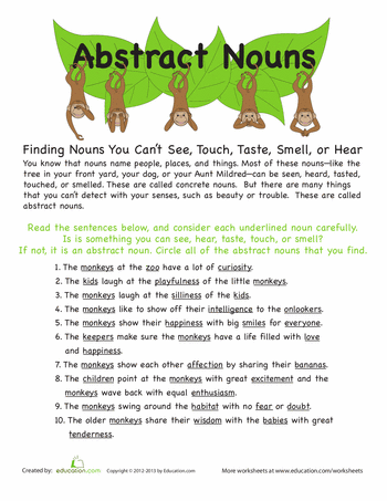 Worksheet On Abstract Nouns 29