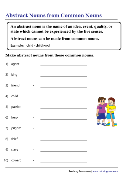 Worksheet On Abstract Nouns 49