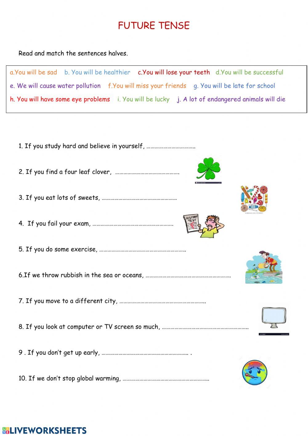 Worksheet On Future Tense 16