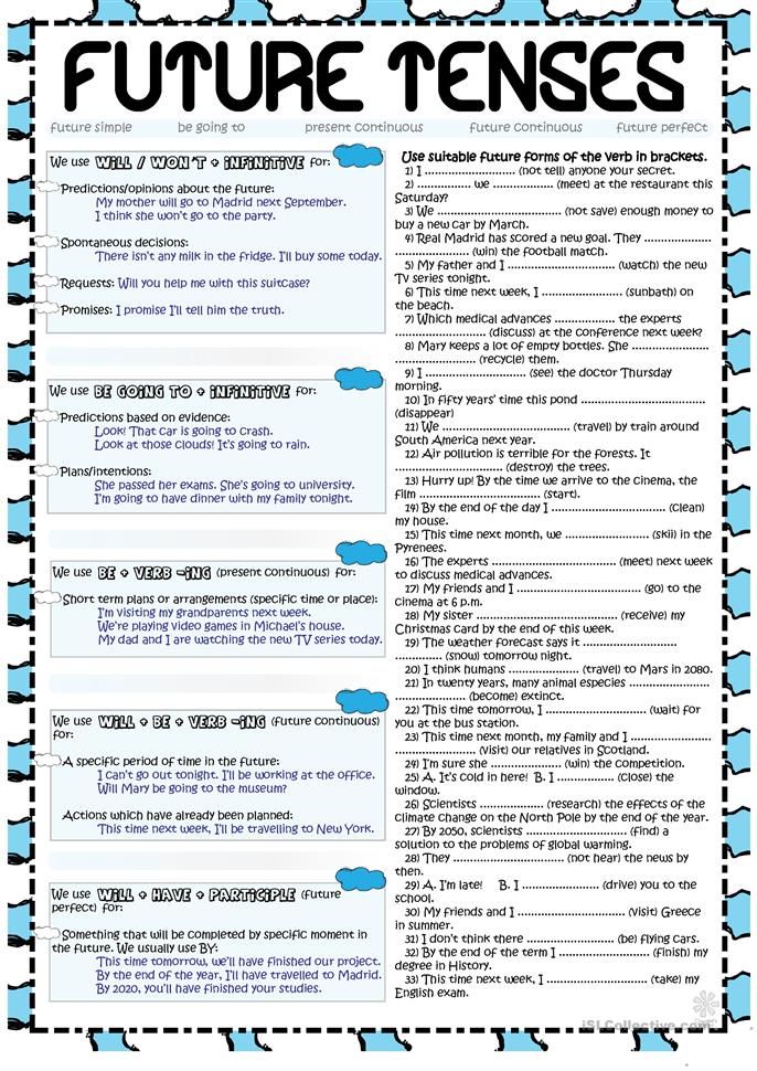 Worksheet On Future Tense 24