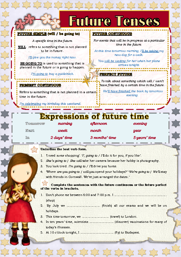 Worksheet On Future Tense 34