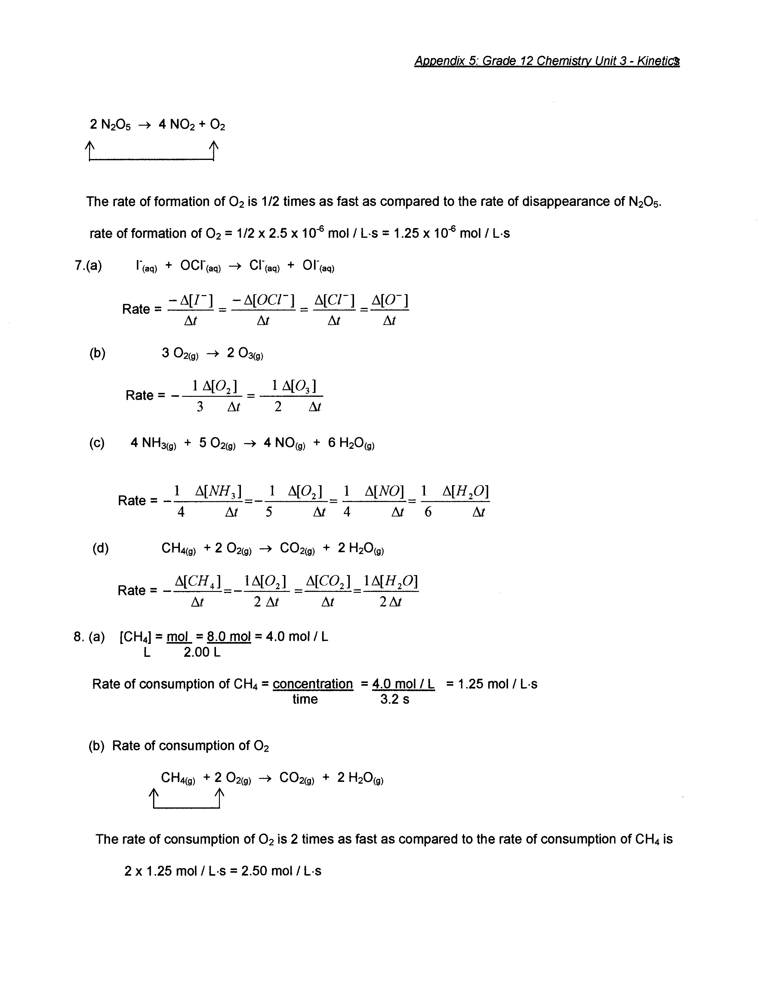 Worksheet Reaction Rates Answers 38