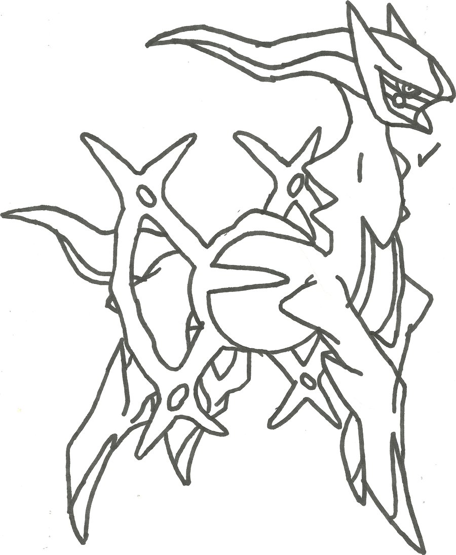 50 Arceus Pokemon Coloring Page 32