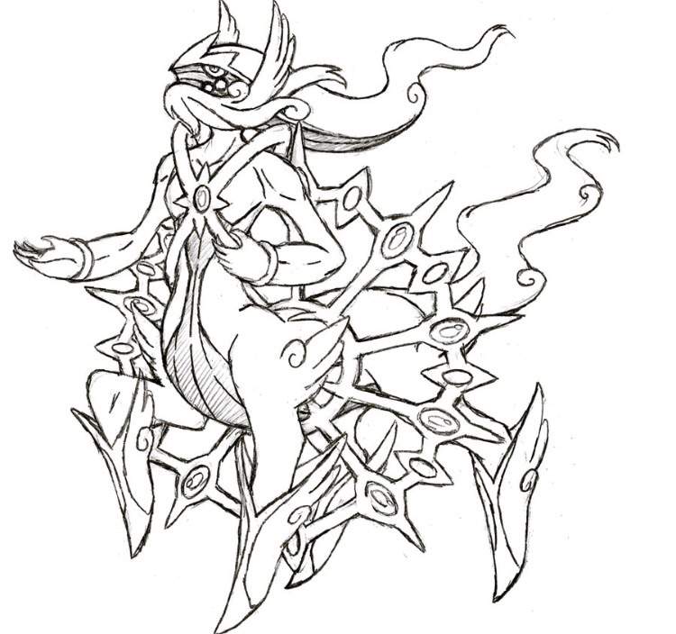 50 Arceus Pokemon Coloring Page 33